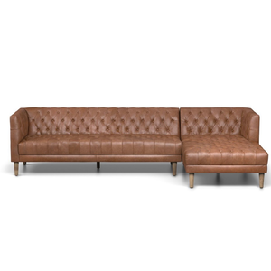 Williams 2 Piece Sectional Natural Washed Chocolate