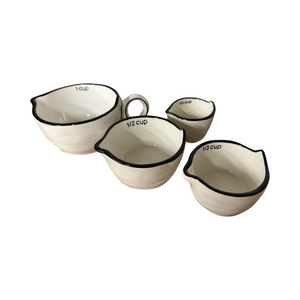 Stoneware Measuring Cups Set/4