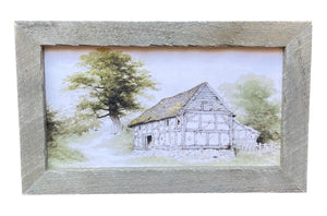 16" x 10" Art: Weathered Barn
