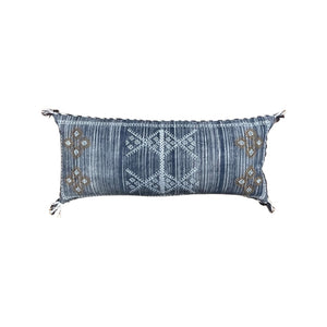 Rug Design Cactus Silk Blue Pillow
