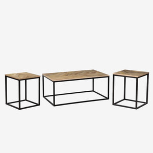 Chevron Coffee and Side Tables